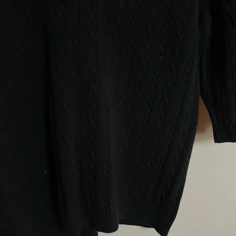 Black Cable Knit Sweater - Picture 1 of 3